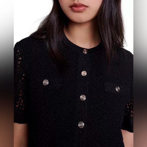 Maje Rochelly Crochet Cardigan - Picture 4 of 8